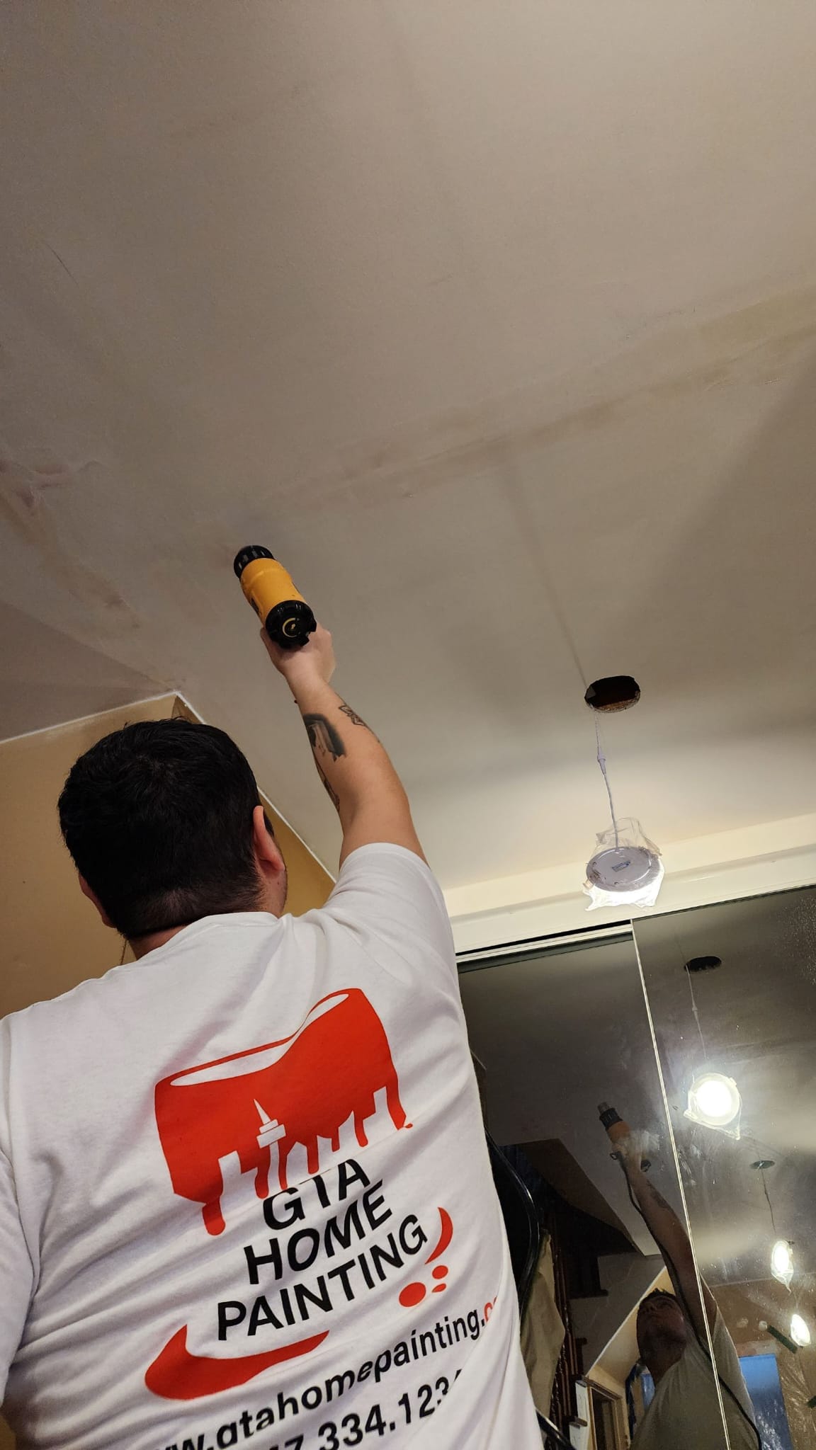 Popcorn Ceiling Removal project example